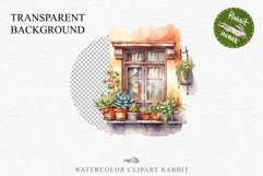Floral Window Flowers Clipart PNG Scrapbooking Nursery Art Watercolor Transparent wedding invitation shirt designs sublimation printable bloom architecture watercolor floral dried hanging herbs flowers clipart, sublimation nursery, wedding invitation