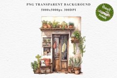 Floral Window Flowers Clipart PNG Scrapbooking Nursery Art Watercolor Transparent wedding invitation shirt designs sublimation printable bloom architecture watercolor floral dried hanging herbs flowers clipart, sublimation nursery, wedding invitation