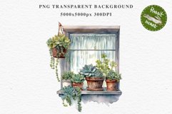Floral Window Flowers Clipart PNG Scrapbooking Nursery Art Watercolor Transparent wedding invitation shirt designs sublimation printable bloom architecture watercolor floral dried hanging herbs flowers clipart, sublimation nursery, wedding invitation