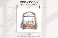 Floral Window Flowers Clipart PNG Scrapbooking Nursery Art Watercolor Transparent wedding invitation shirt designs sublimation printable bloom architecture  watercolor floral dried hanging herbs flowers clipart, sublimation nursery, wedding invitation