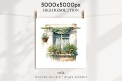 Floral Window Flowers Clipart PNG Scrapbooking Nursery Art Watercolor Transparent wedding invitation shirt designs sublimation printable bloom architecture watercolor floral dried hanging herbs flowers clipart, sublimation nursery, wedding invitation