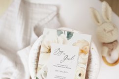 White Flowers Watercolor Collection, Roses Floral Clipart Product Image 2