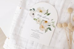 White Flowers Watercolor Collection, Roses Floral Clipart Product Image 5