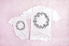 Floral Winter Wreath Flower Illustration Clipart PNG Product Image 2