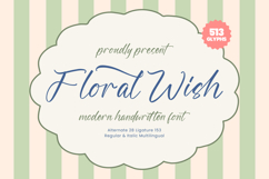 Floral Wish - Modern Handwritten Font Product Image 1