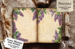 Floral Wisteria Junk Journal Pages Product Image 2