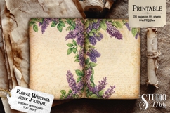 Floral Wisteria Junk Journal Pages Product Image 3
