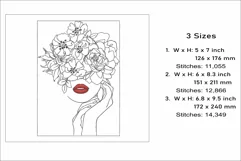 Woman embroidery design, Beautiful woman embroidery Product Image 2