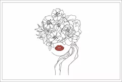 Woman embroidery design, Beautiful woman embroidery Product Image 3