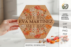 Floral Embroidery Signs Bundle Laser Cut. Stitch Pattern SVG Product Image 6