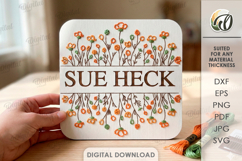 Floral Embroidery Signs Bundle Laser Cut. Stitch Pattern SVG Product Image 7