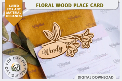 Wedding Place Card Laser Cut. Personalized Name Card SVG Product Image 1