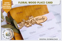 Wedding Place Card Laser Cut. Personalized Name Card SVG Product Image 1