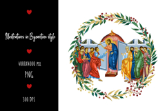 christening, vintage, religious, icon, communion, faith, sacrament, saviour, epiphany, christian, evangelical, orthodox, greek, art, saint, holy, king, baptism, confirmation, floral, religion, wreath, illustration, god, blessing, byzantine