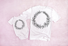 Floral Wreath Flower Illustration Clipart PNG Product Image 2