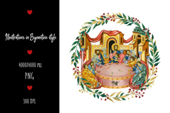 christening, vintage, religious, icon, communion, faith, sacrament, saviour, epiphany, christian, evangelical, orthodox, greek, art, saint, holy, king, baptism, confirmation, floral, religion, wreath, illustration, god, blessing, byzantine