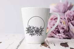 floral wreath svg, floral svg, wreath