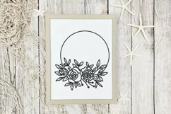 floral wreath svg, floral svg, wreath