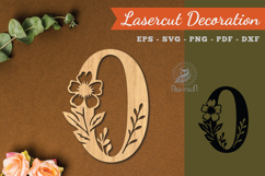 Floral Zero Lasercut Decoration SVG Product Image 1