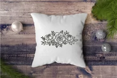 Elegant Floral Border with Roses SVG PNG DXF CDR EPS Product Image 6