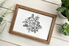 Intricate Rose Bouquet SVG Design PNG DXF PDF CDR Product Image 4