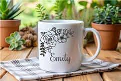 Elegant Floral Corner Design SVG Printable PNG DXF CDR PDF Product Image 4