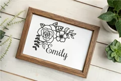 Elegant Floral Corner Design SVG Printable PNG DXF CDR PDF Product Image 5