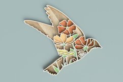 Layered Floral Bird Laser Cut File| Layered SVG Product Image 1