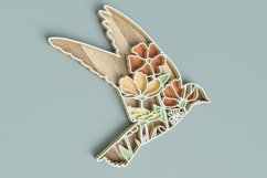 Layered Floral Bird Laser Cut File| Layered SVG Product Image 3