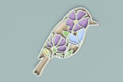 Layered Floral Bird Laser Cut File| Layered SVG Product Image 3