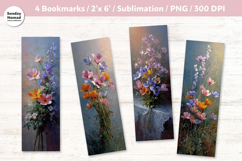 Floral Bookmark Vol.4, Printable Crafts, 4 PNG Product Image 1