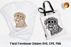Floral Chicken SVG Bundle | Farmhouse Chicken SVG Product Image 5