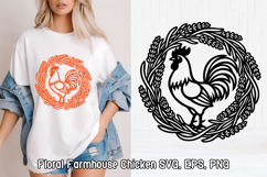 Floral Chicken SVG Bundle | Farmhouse Chicken SVG Product Image 3