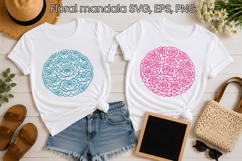 Summer Floral Mandala SVG | Flower SVG Design Product Image 1