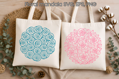 Flower Mandala SVG Design | Floral SVG Product Image 1