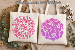 Boho Flower Mandala SVG Design Product Image 1