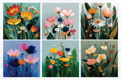 Floral Raindrops Digital Paper Vol.1, 40 PNG &amp; JPEG Product Image 2