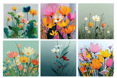 Floral Raindrops Digital Paper Vol.2, 40 PNG &amp; JPEG Product Image 4