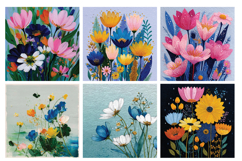 Floral Raindrops Digital Paper Vol.2, 40 PNG &amp; JPEG Product Image 7