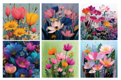 Floral Raindrops Digital Paper Vol.3, 40 PNG &amp; JPEG Product Image 5