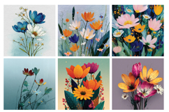 Floral Raindrops Digital Paper Vol.3, 40 PNG &amp; JPEG Product Image 7