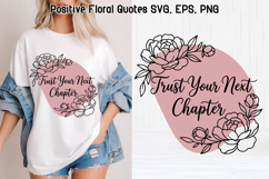Floral self love SVG | Floral motivational design SVG Product Image 1