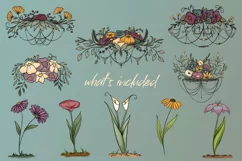 Floral Serenity | 10 PNG hand drawn floral illustrations Product Image 2