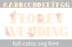 Floret Wedding Color Font Product Image 1