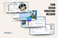 Printable FLORIDA Surprise Trip Gift Ticket Canva Template Product Image 2