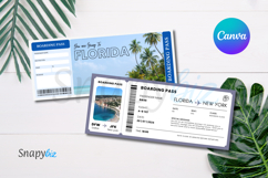 Printable FLORIDA Surprise Trip Gift Ticket Canva Template Product Image 3