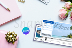 Printable FLORIDA Surprise Trip Gift Ticket Canva Template Product Image 7