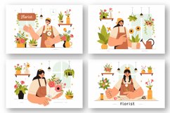 13 Professional Florist Working Illustration Product Image 2