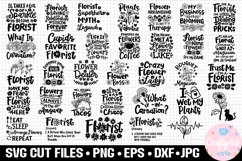 Florist SVG PNG EPS DXF JPG Bundle Cricut Cut Files Product Image 1