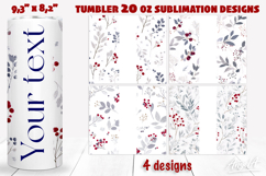 Floral tumbler 20 oz tumbler wrap add name Pastel flowers Product Image 1